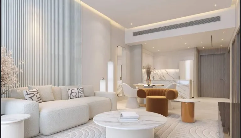 View of the bedroom in the Auresta Tiger project in JVC